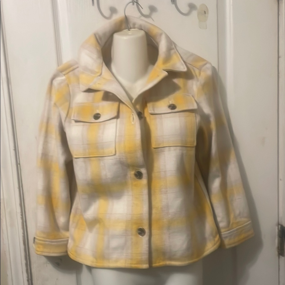 Yellow Plaid Women's Jacket